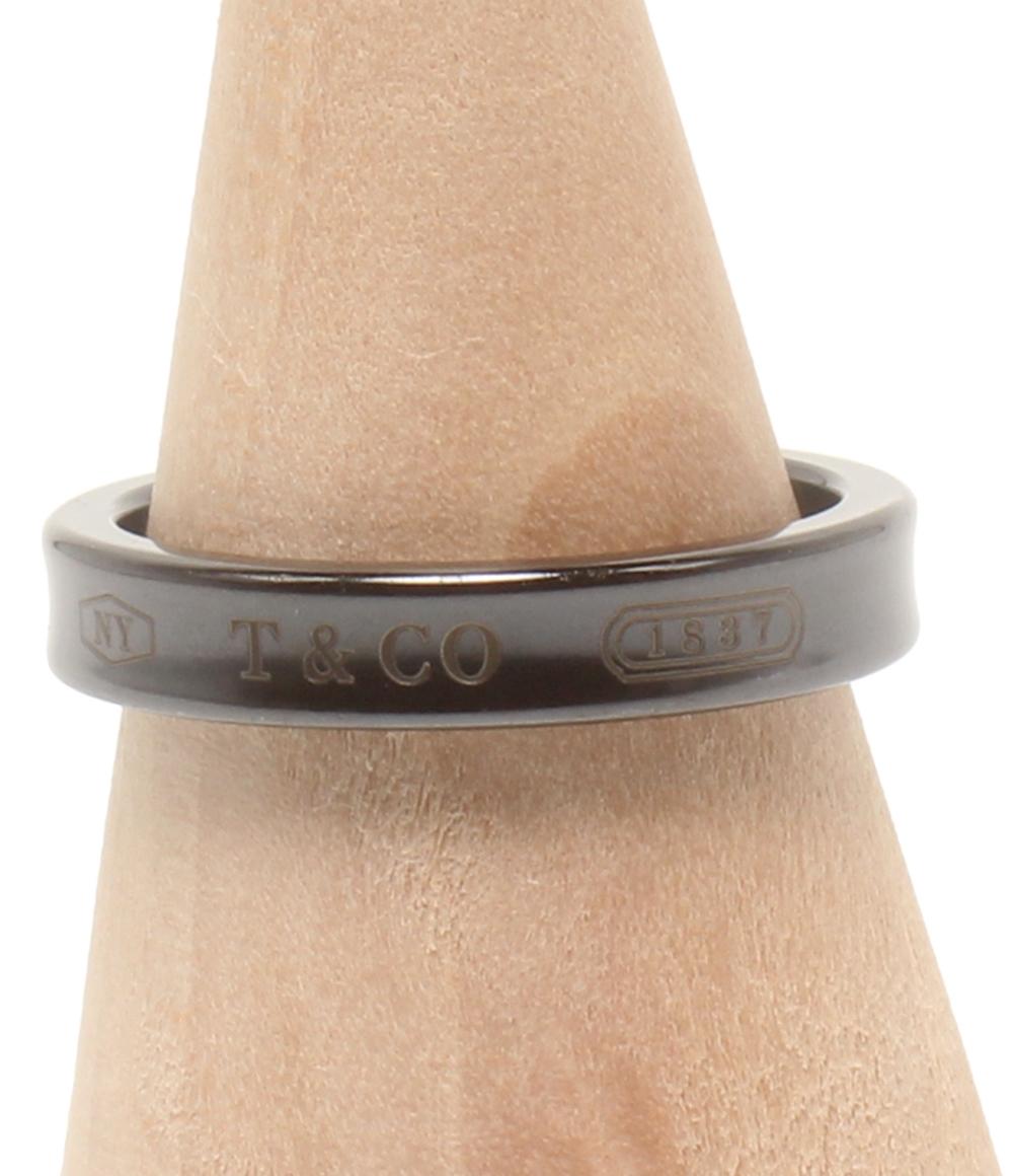 ティファニー リング 指輪 TITAN 1837 ミッドナイト ブラックチタン ナローリング