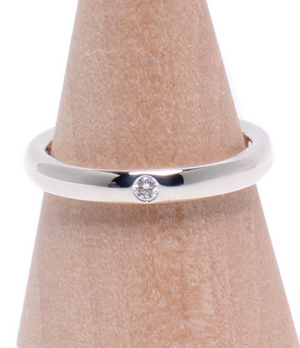 ティファニー リング 指輪 SV925 エルサ ペレッティ 1Pダイヤ スタッキング バンドリング